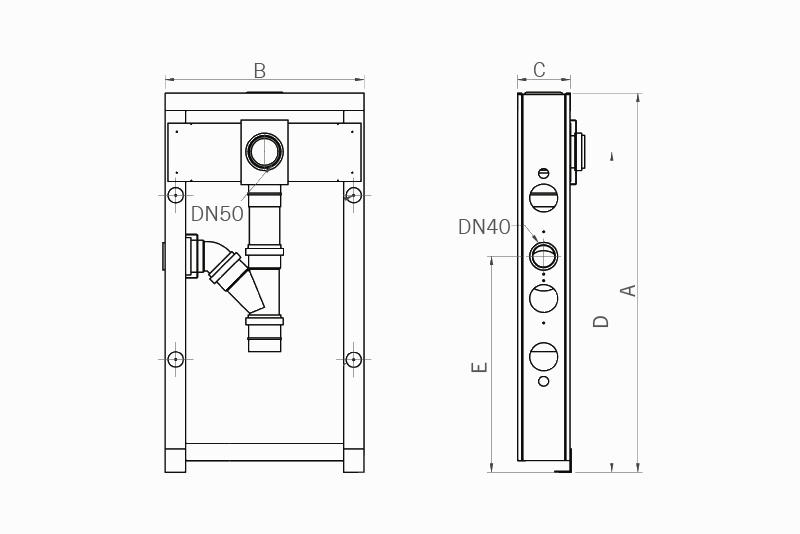 Chassi para Cuba Simples com/sem Máquina Metálica